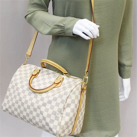 lv speedy b30 color|Speedy Bandoulière 30 Damier Azur .